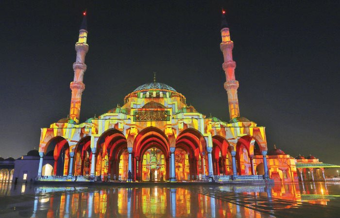 Light Festival di Kota Sharjah, Uni Emirat Arab